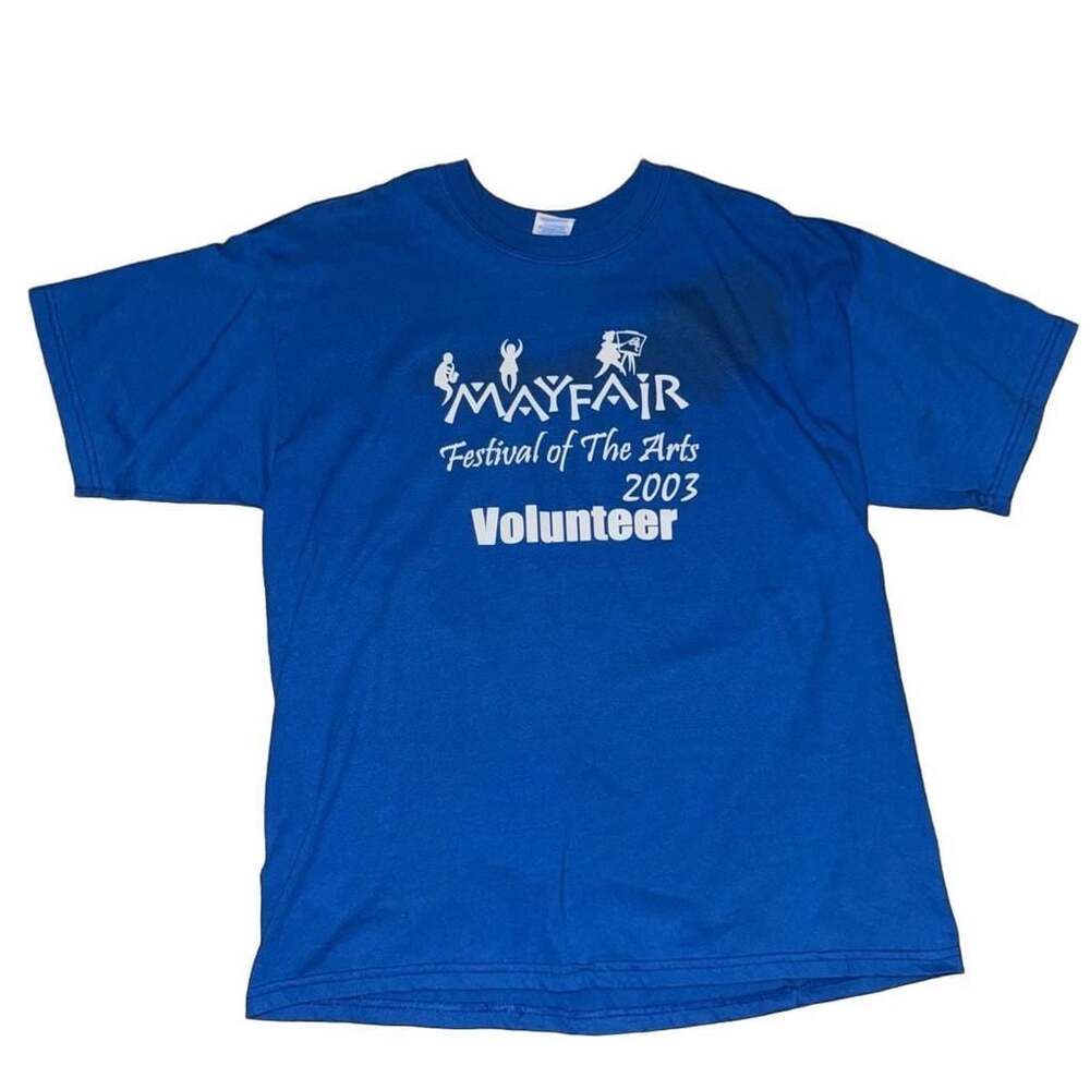 Vintage 2003 Mayfair Festival of the Arts Volunteer T-Shirt Lehigh Valley PA XL